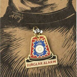 Pet Charm - Burglar Alarm  - Hard Enamel Pet Collar Charm